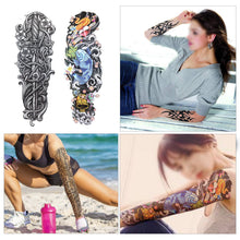 Cargar imagen en el visor de la galería, tatuaje temporal adicional Tatuaje cuerpo negro pegatinas para hombre y mujer (18 láminas) NDP-13