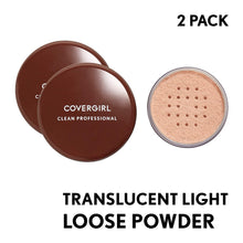 Cargar imagen en el visor de la galería, Polvo de acabado suelto profesional de COVERGIRL., LUZ TRANSLUCENTE
