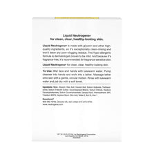 Cargar imagen en el visor de la galería, Limpiador facial líquido neutrogena sin fragancia con glicerina, 8 fl. onz