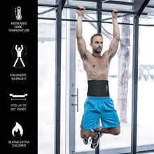 Cargar imagen en el visor de la galería, Cinturón de entrenamiento de cintura para mujeres y hombres de 12 pulgadas SSNDP-29
