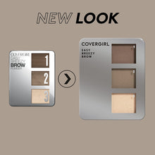 Cargar imagen en el visor de la galería, Kit de polvos para cejas fáciles de usar de Covergirl, Total 1, Marrón suave