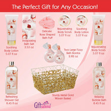 Cargar imagen en el visor de la galería, Canasta de regalo de spa Fragancia refrescante de granada, 10 piezas NDP-19