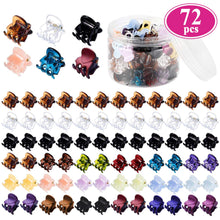 Cargar imagen en el visor de la galería, Pinzas para el pelo pequeñas y antideslizantes para niñas y mujeres, 72 unidades NDP-110