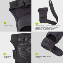 Cargar imagen en el visor de la galería, Guantes para levantamiento de pesas, manos abiertas, ventilados NDP-56