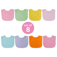 Cargar imagen en el visor de la galería, Baberos multicolor, niña, 8 unidades NDP-17