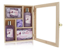 Cargar imagen en el visor de la galería, Canasta de regalo de spa con fragancia de lavanda NDP-11