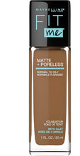 Cargar imagen en el visor de la galería, Maybelline Fit Me - Maquillaje de base líquida mate y antiporos