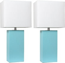 Cargar imagen en el visor de la galería, Lámparas de mesa con pantallas de tela blanca NDP 25