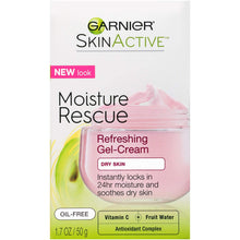 Cargar imagen en el visor de la galería, Garnier SkinActive Gel-Crema refrescante para pieles secas, 1.7 onzas