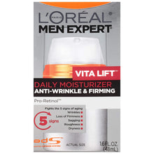 Cargar imagen en el visor de la galería, L'OREAL PARIS Men Hidratante facial para hombres 1.6 oz