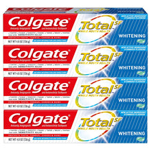 Cargar imagen en el visor de la galería, Gel de pasta de dientes blanqueadora total Colgate - 4.8oz (paquete de 4) NDP34