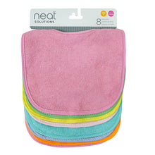 Cargar imagen en el visor de la galería, Baberos multicolor, niña, 8 unidades NDP-17