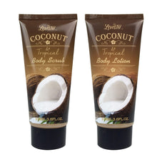 Cargar imagen en el visor de la galería, Canasta de regalo para spa y set de baño con refrescante fragancia de coco