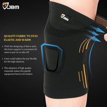 Cargar imagen en el visor de la galería, Estabilizador de rodilla Alivio del dolor seguro para ejercicio físico Baloncesto Correr Negro - 3 unidades NDP-20