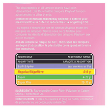 Cargar imagen en el visor de la galería, Tampones regulares Sin perfume, Regular (18)