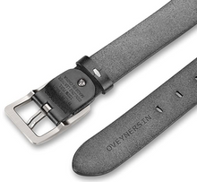 Cargar imagen en el visor de la galería, Cinturón de vestir casual de cuero genuino- Negra NDP-1