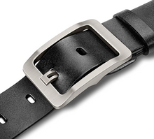 Cargar imagen en el visor de la galería, Cinturón de vestir casual de cuero genuino- Negra NDP-1