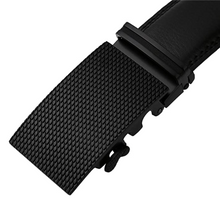 Cargar imagen en el visor de la galería, Cinturón de vestir de trinquete de cuero real para hombres con hebilla automática NDP101