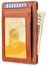 Cargar imagen en el visor de la galería, Buffway Carteras de cuero para hombres, mujeres