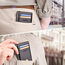 Cargar imagen en el visor de la galería, Buffway Carteras de cuero para hombres, mujeres