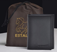 Cargar imagen en el visor de la galería, Carteras para hombres de cuero real