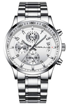 Cargar imagen en el visor de la galería, Relojes de pulsera impermeable con banda de acero inoxidable NDP-14