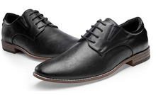 Cargar imagen en el visor de la galería, VOSTEY Zapatos de vestir de hombre formales- Negros NDP-6