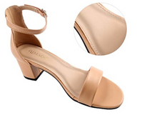 Cargar imagen en el visor de la galería, Zapatos gruesos con tiras para mujer Natural NDP 15