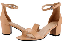 Cargar imagen en el visor de la galería, Zapatos gruesos con tiras para mujer Natural NDP 15