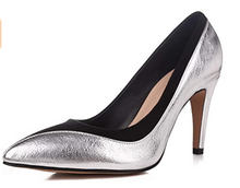 Cargar imagen en el visor de la galería, Sorliva Zapatos de tacón alto, punta cerrada sexy Plata NDP 14