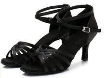 Cargar imagen en el visor de la galería, Zapatos para mujer beige Negros-2.76 "Tacones NDP 9