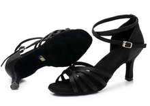 Cargar imagen en el visor de la galería, Zapatos para mujer beige Negros-2.76 "Tacones NDP 9