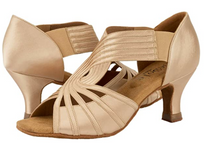 Cargar imagen en el visor de la galería, Zapatos de tacón con tiras para mujer beige NDP 7