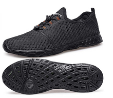 Cargar imagen en el visor de la galería, DOUSSPRT Zapatos de agua para mujer negros NDP 5