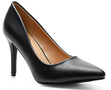 Cargar imagen en el visor de la galería, Trary Tacón alto con punta puntiaguda para mujer negros NDP 4