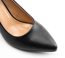 Cargar imagen en el visor de la galería, Trary Tacón alto con punta puntiaguda para mujer negros NDP 4