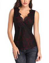 Cargar imagen en el visor de la galería, MISS MOLY - Camiseta de tirantes sin mangas para mujer, diseño floral NDP45