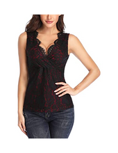 Cargar imagen en el visor de la galería, MISS MOLY - Camiseta de tirantes sin mangas para mujer, diseño floral NDP45