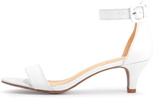 Cargar imagen en el visor de la galería, SHOWHOW Tacones bajos para mujer, punta abierta NDP 54