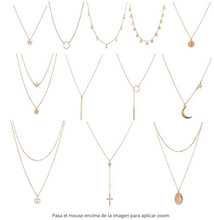 Cargar imagen en el visor de la galería, 12 gargantillas para mujer y niña, hechas a mano NDP2