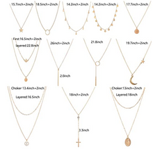 Cargar imagen en el visor de la galería, 12 gargantillas para mujer y niña, hechas a mano NDP2