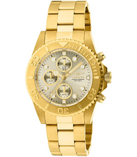 Cargar imagen en el visor de la galería, Reloj de acero inoxidable chapado en oro de 18 quilates para hombre NDP18