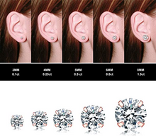 Cargar imagen en el visor de la galería, Juego de 5 pares de pendientes de tuerca, hipoalergénicos de acero inoxidable NDP20