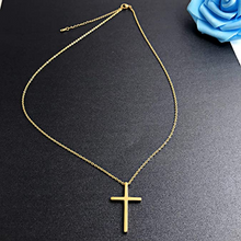 Cargar imagen en el visor de la galería, Collar con colgante de cruz pequeña para mujer NDP9