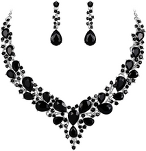 Cargar imagen en el visor de la galería, Juego de pendientes colgantes de cristal austriaco para mujer NDP34