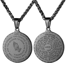 Cargar imagen en el visor de la galería, Collar de joyería cristiana con versículo de la Biblia NDP35
