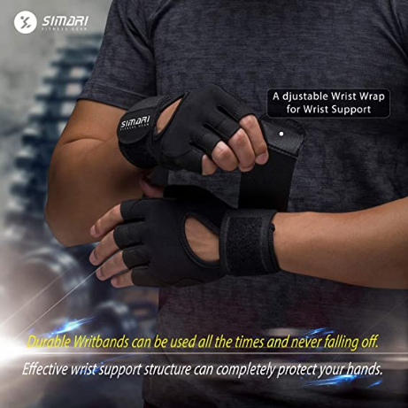Guantes de entrenamiento para mujer, guantes de gimnasio con agarre de gel  de sílice antideslizante, guantes de fitness con protección de callos y