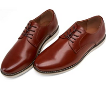 Cargar imagen en el visor de la galería, VOSTEY Zapatos de vestir para hombre, informales, de negocios, con cordones NDP-55