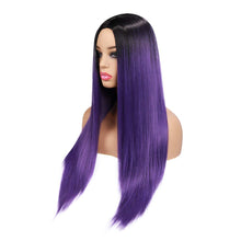 Cargar imagen en el visor de la galería, Pelucas para mujeres con raíces oscuras #30