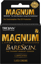 Cargar imagen en el visor de la galería, Condones lubricados Trojan Magnum Bareskin